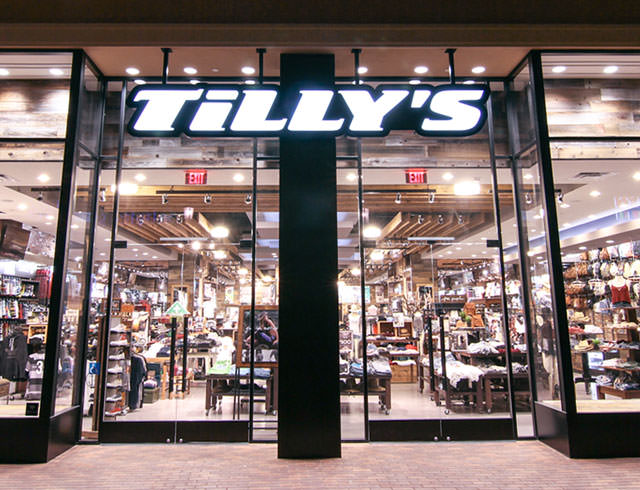 Tillys storefront and entrance
